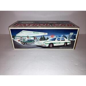 Vintage 1993 Hess Toy Truck Patrol Police Car with Sounds & Lights  New In Box